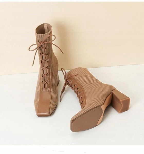 BOTKI NA OBCASIE SKARPETKOWE alladies AS4198 Marka inna