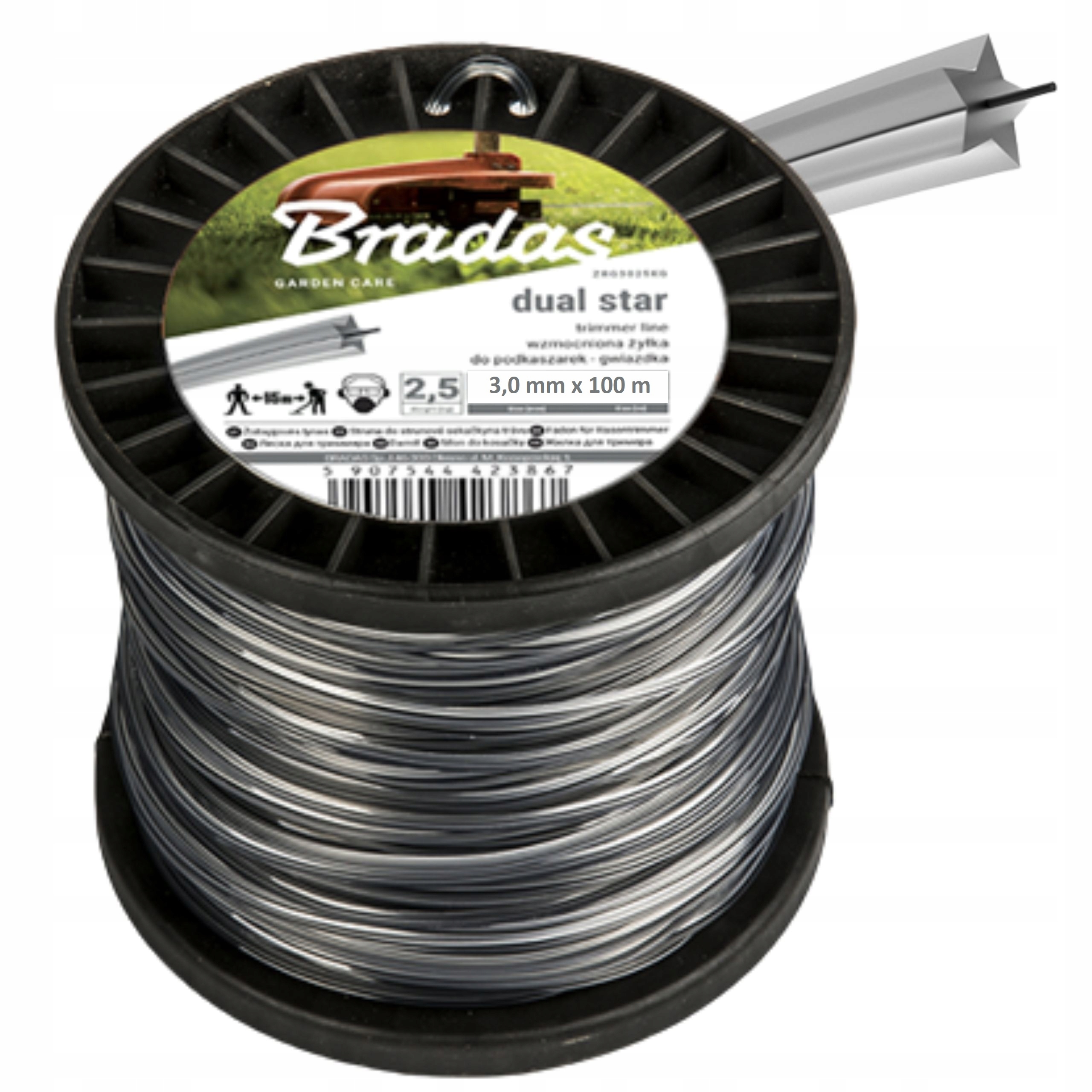 

Żyłka Tnąca Do Kosy z Drutem ultra mocna 3mmx100m