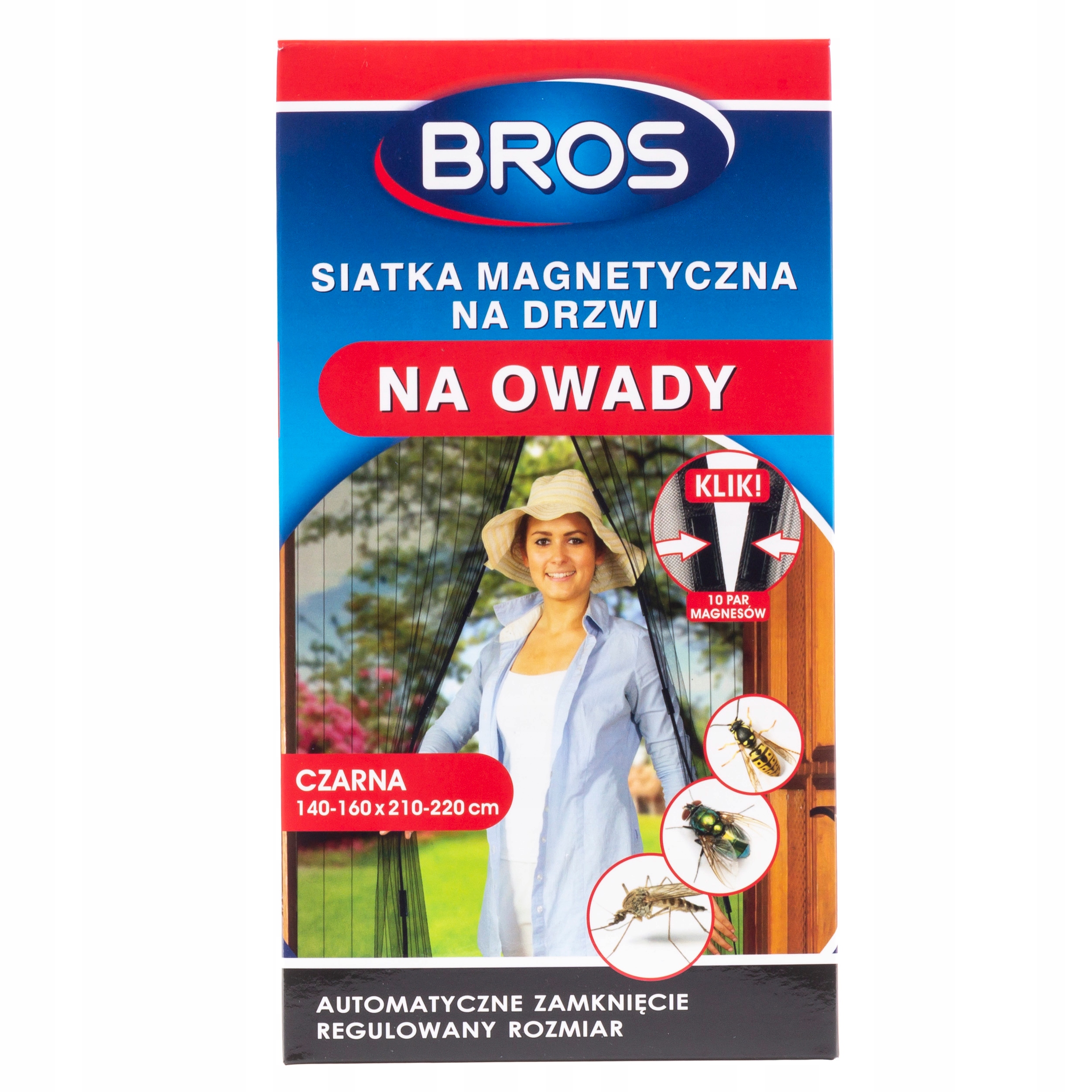 

Bros Siatka Magnetyczna Na Drzwi Na Owady 160x220