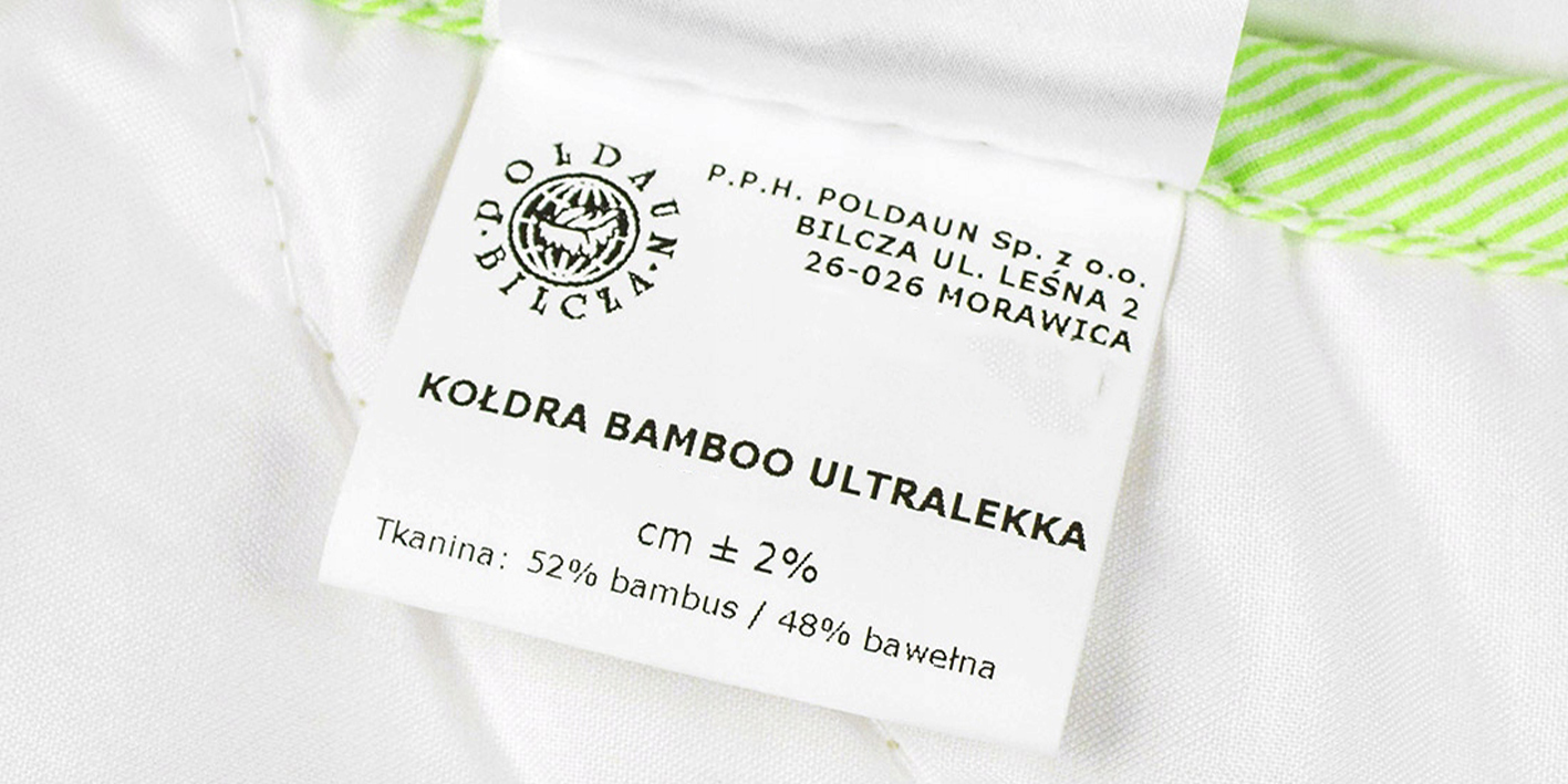 Kołdra 160x200 bambusowa naturalna letnia Stan opakowania oryginalne