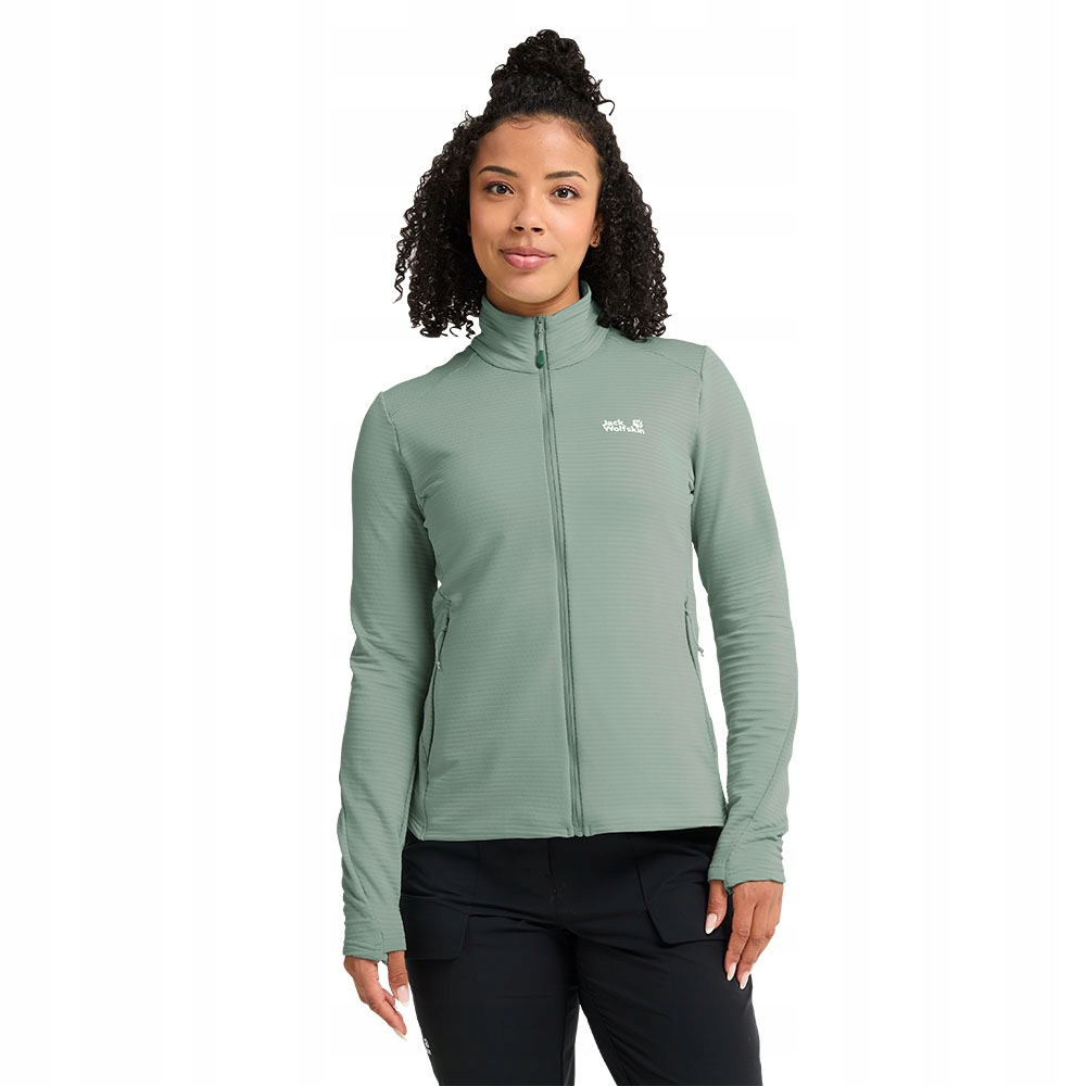 Damska bluza Jack Wolfskin Litestride Fz W green zinnia S