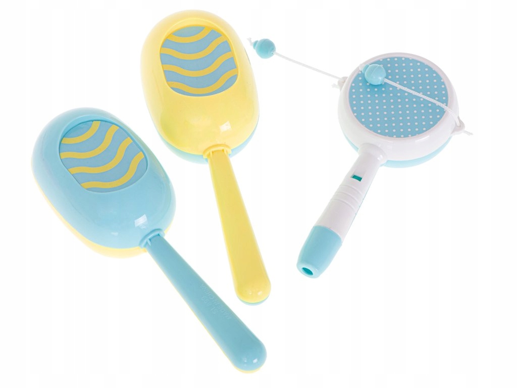 INSTRUMENTY DLA DZIECI DUŻY ZESTAW MUZYCZNY 8 elem Wiek dziecka 3 lata +