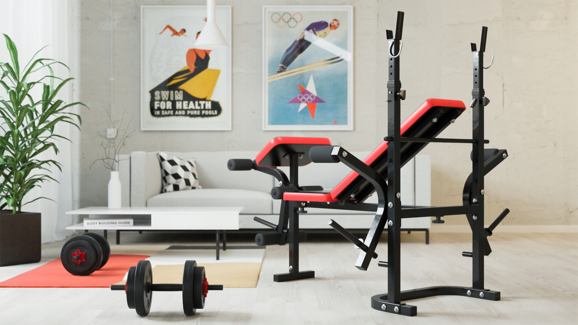 ZESTAW NA SIŁOWNIE 90kg ZESTAW KULTURYSTYCZNY ŁAWKA SZTANGA MODLITEWNIK Stan opakowania oryginalne