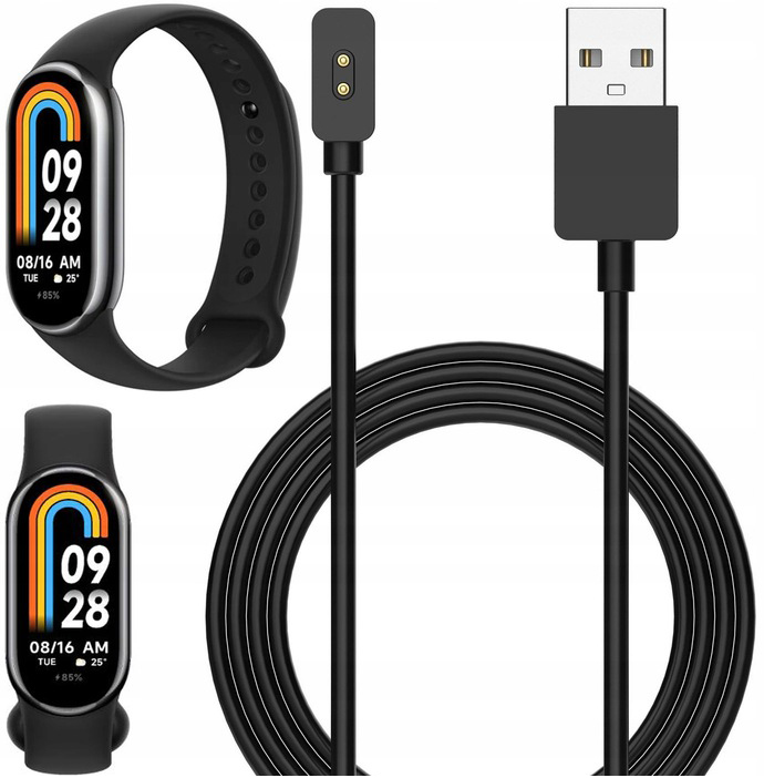 Ładowarka Kabel Magnetyczny Usb Do Xiaomi Smart MI Band 8/9/10 1M /100CM