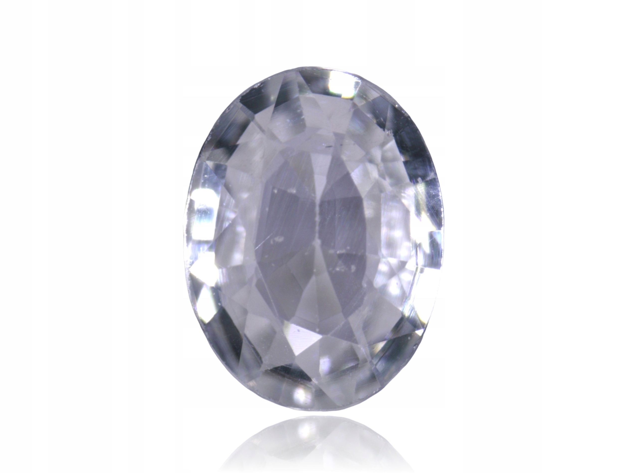 Safír 0.15ct Šedý Ovál eCertifikát Wbd