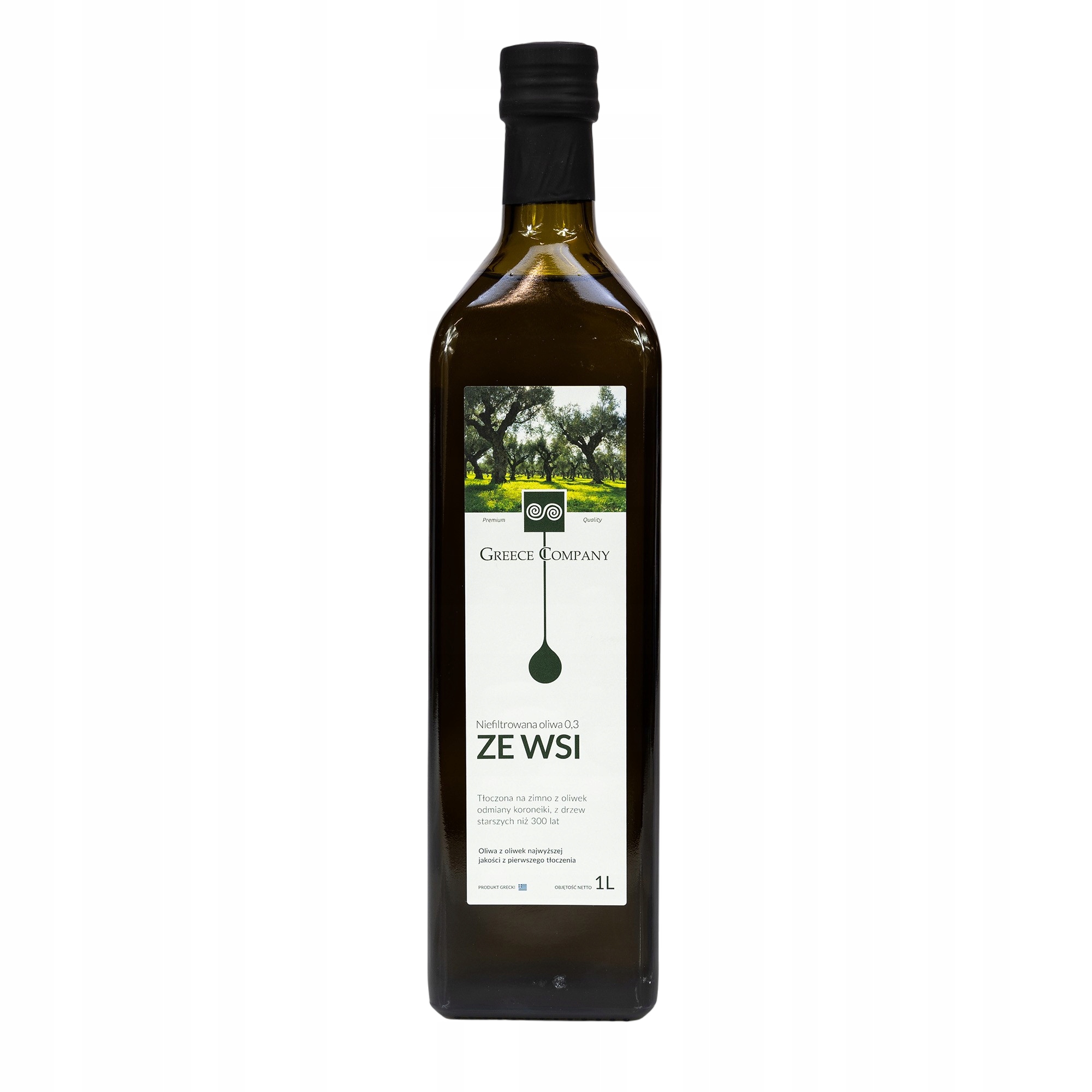 Oliwa z oliwek Ze Wsi niefiltrowana Extra Virgin łagodna 0,3% 1 l