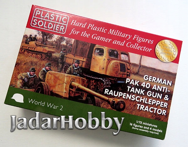 Plastový voják 1/72 WW2G20005 Německý Pak 40 a traktor Raupenschlepper