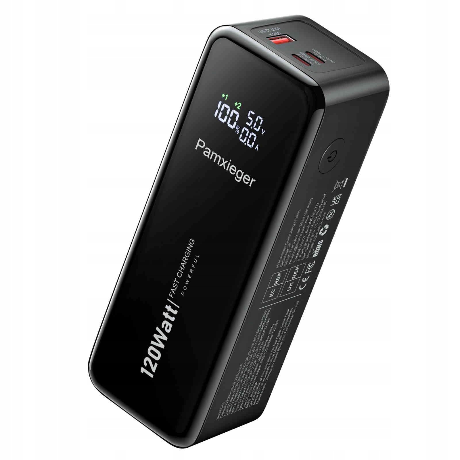 Powerbanka rychlého nabíjení Pamxieger 27000 mAh černá