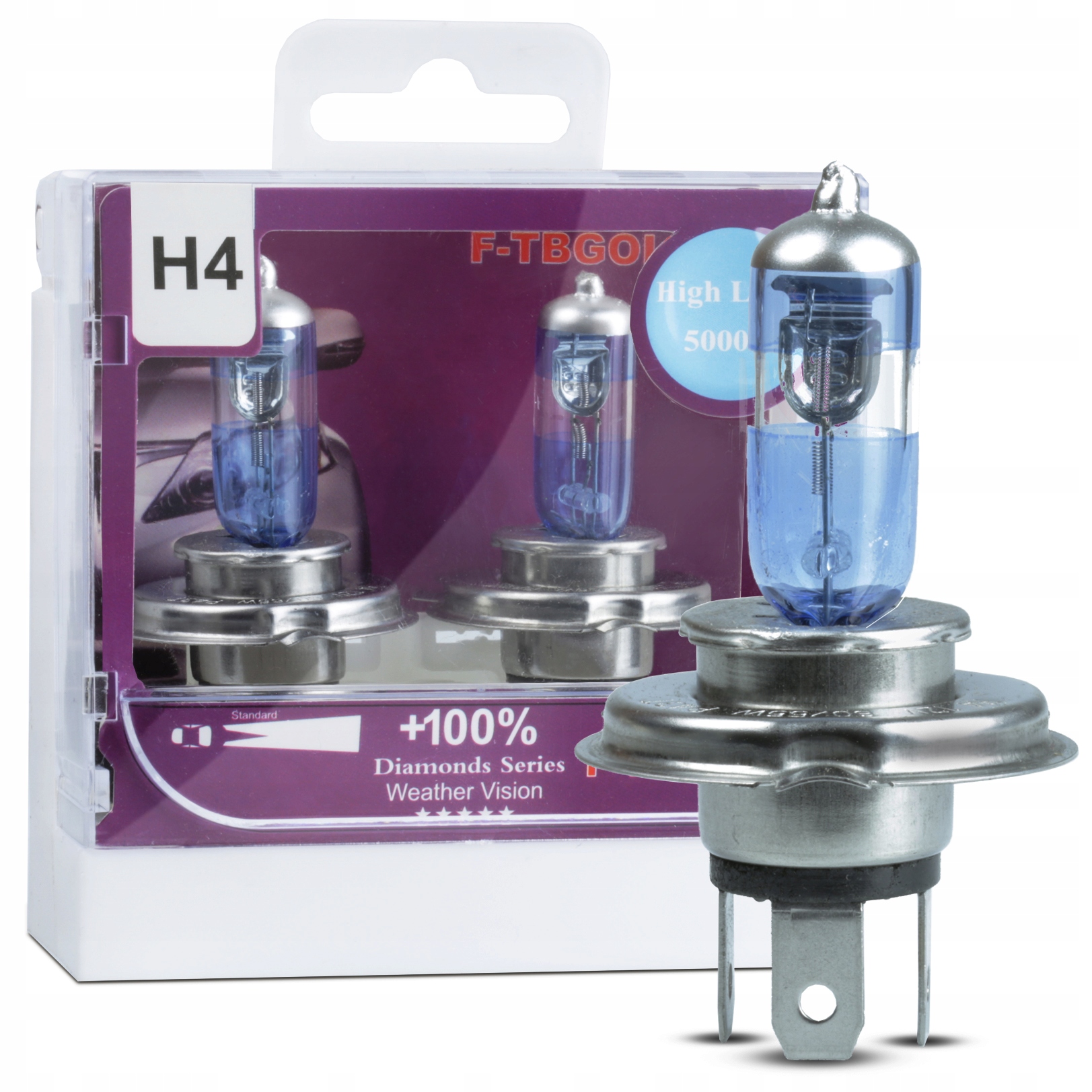 

Żarówki H4 55W Xenon Blue +100% High Light 5000K