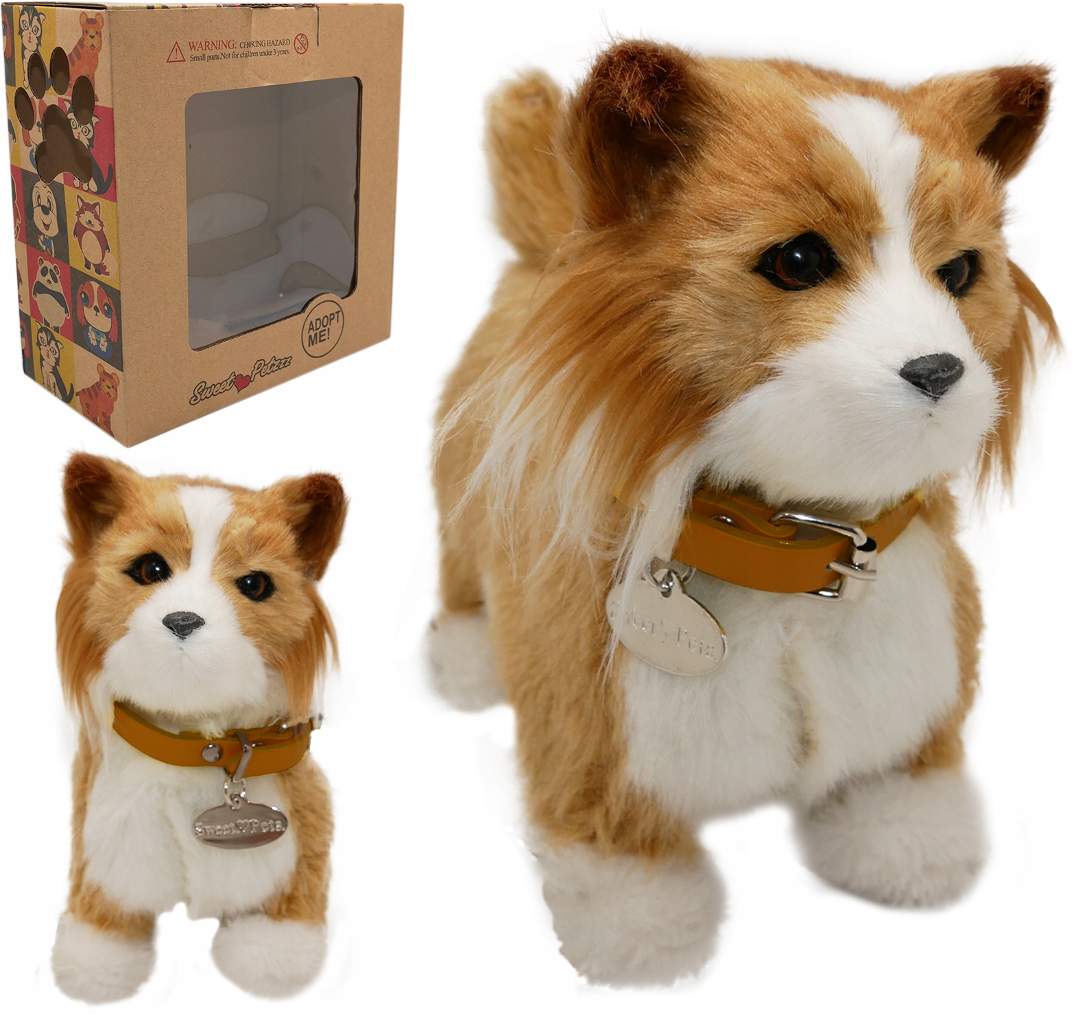 

Interaktywny Piesek reaguje na ruch Chodzi Szczeka