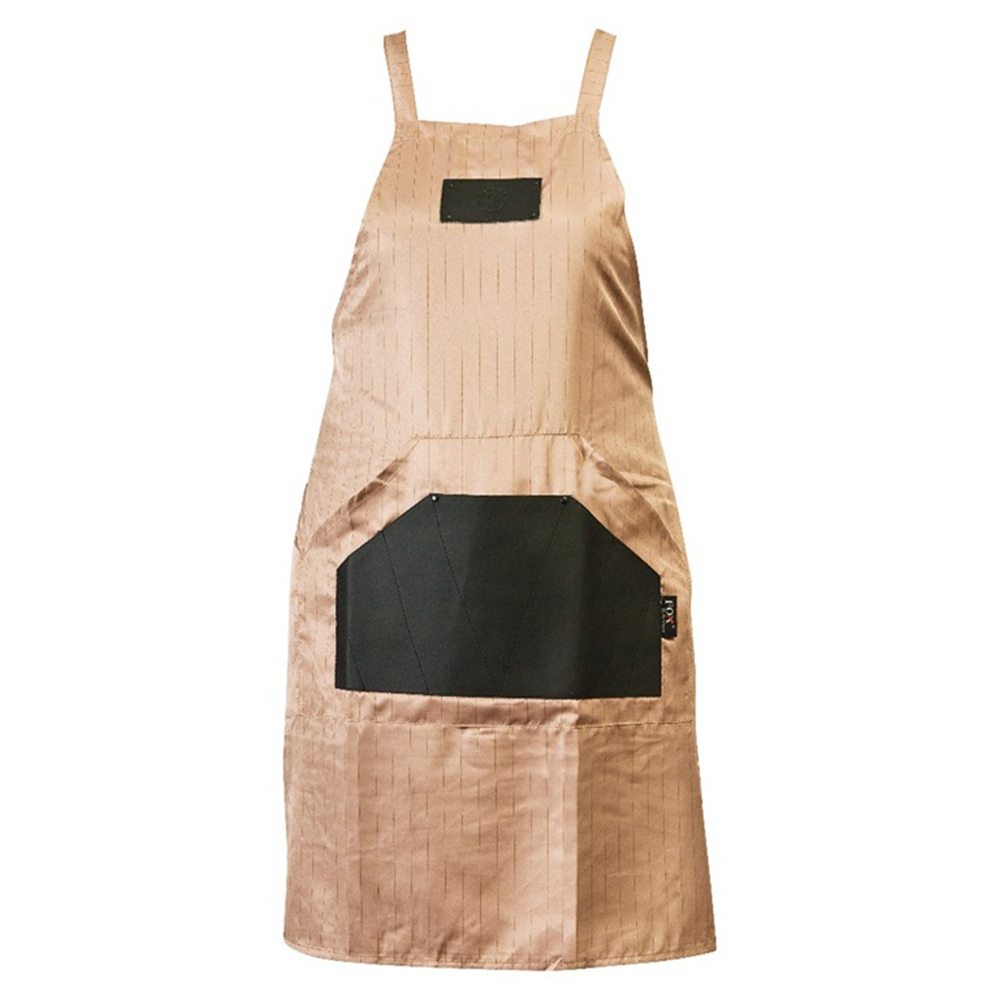 Fox Barber Expert Kadeřnická Zástěra Hnědá S Páskem