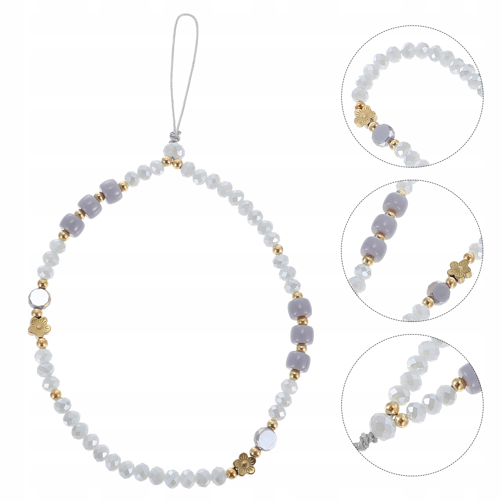 TELEFONY KOLOROWE OPASKI NA RĘKĘ KRYSZTAŁOWE SMYCZE DO Materiał dominujący inny