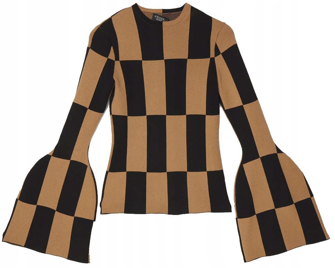 Pletený kostkovaný top Awake Mode rM