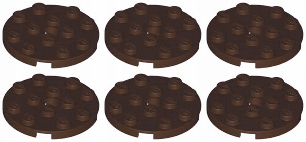 

Lego 60474 Płytka 4x4 brąz ciemny Nowa (10g) 6 szt