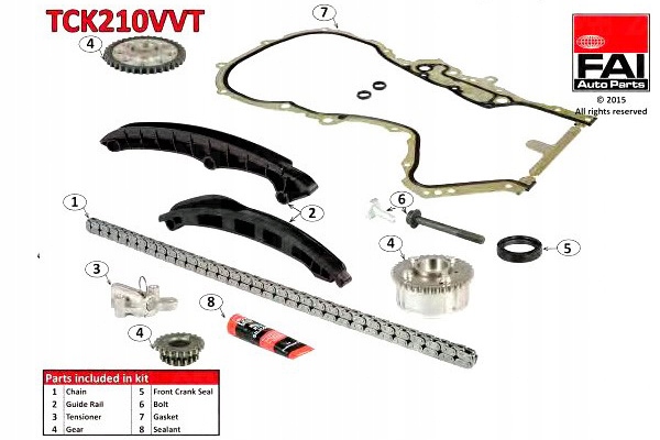 ZESTAW ŁAŃCUCHA ROZRZĄDU FAI AutoParts Producent części FAI AutoParts