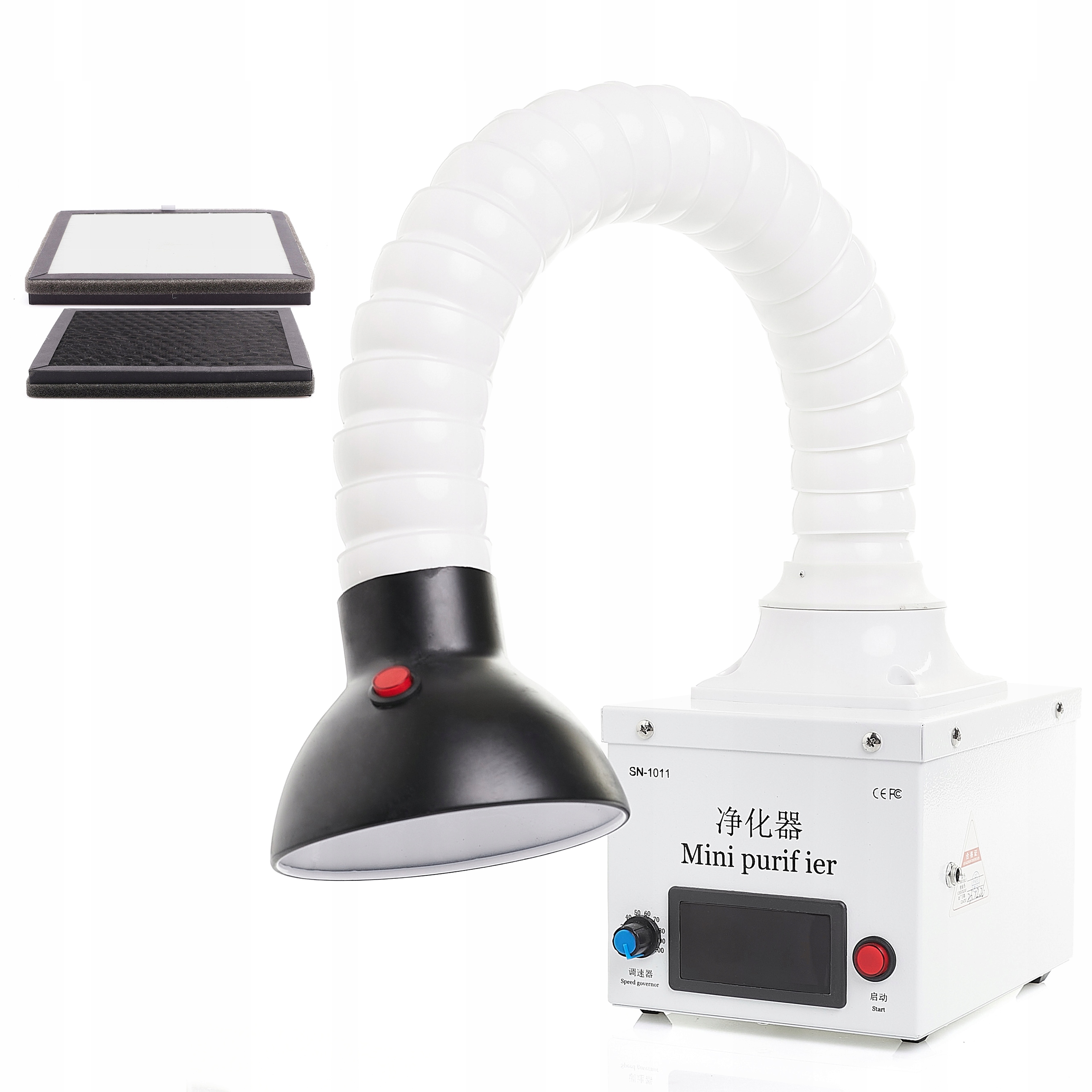 Pohlcovač Kouřových Výparů Odsávač SN-1011 Sada Uhlíkových Hepa Filtrů