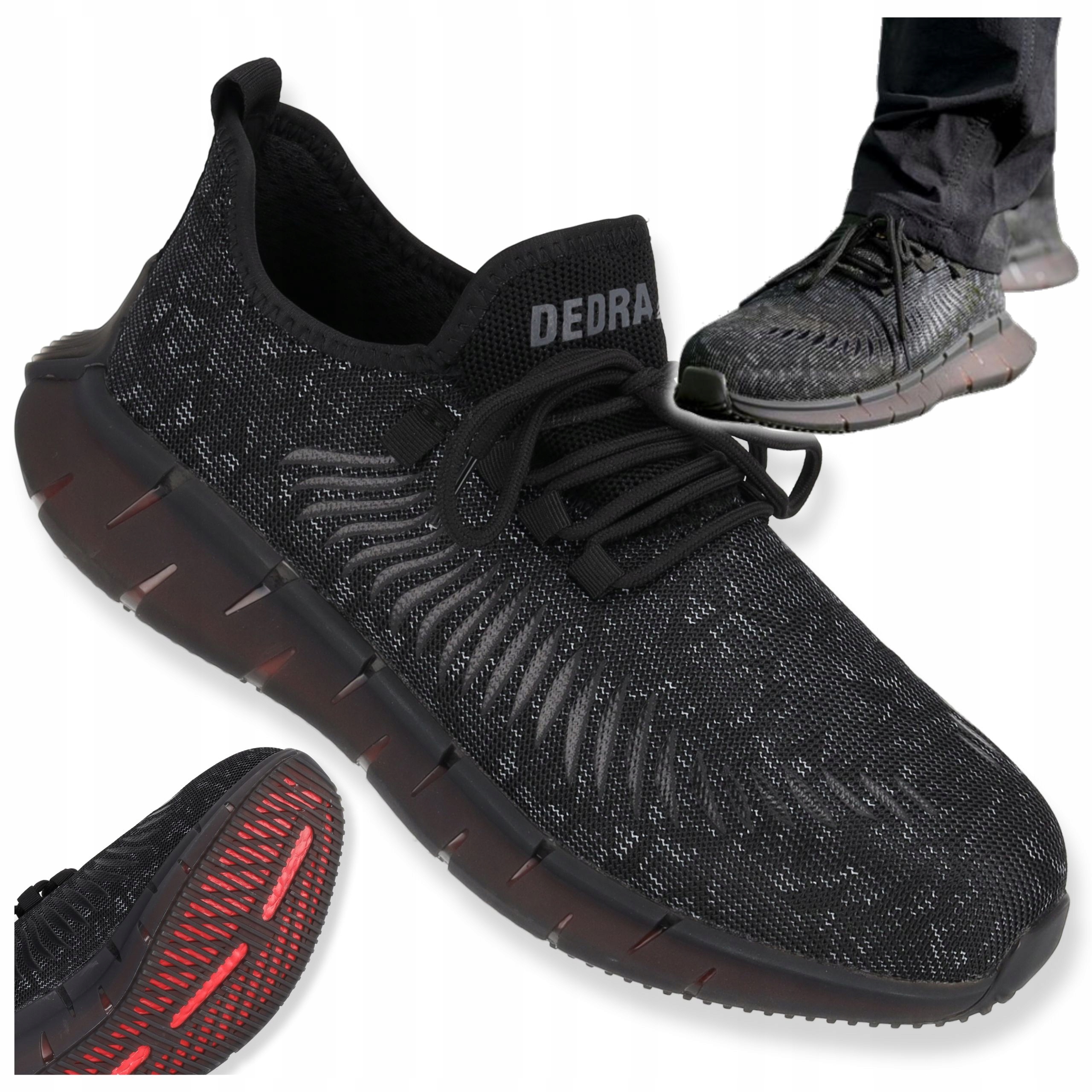 Buty robocze sportowe półbuty ochronne Dedra r. 39 męskie lekkie Bhp O1 Src