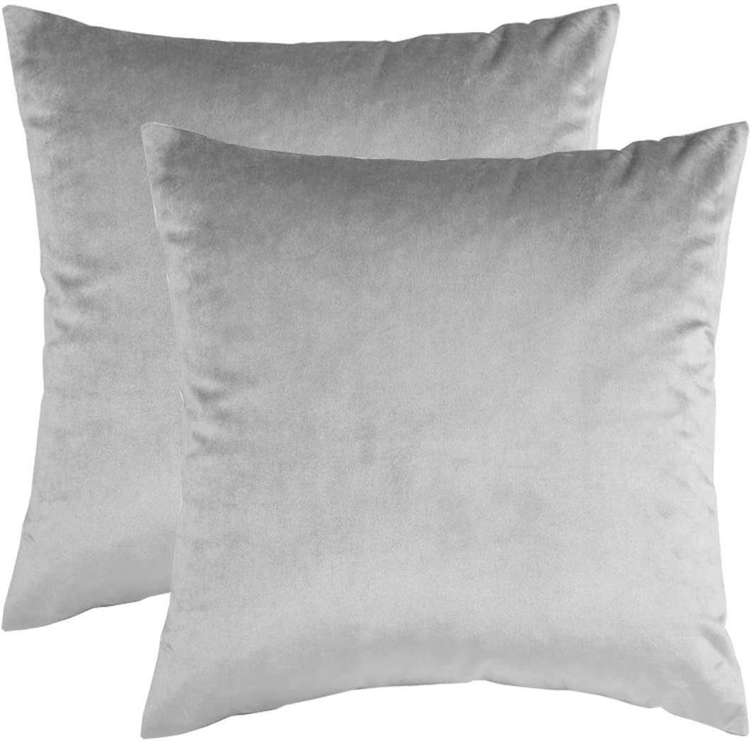 

Aksamitne Poszewki Na Poduszki 55x55 cm Szare