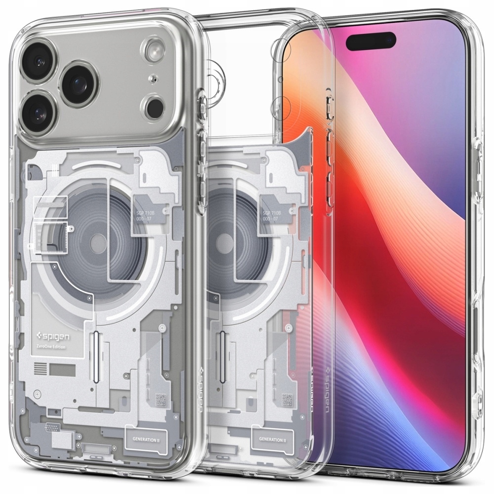 Pouzdro Spigen Ultra Hybrid Mag MagSafe pro iPhone 17 Pro, nula, bílá barva