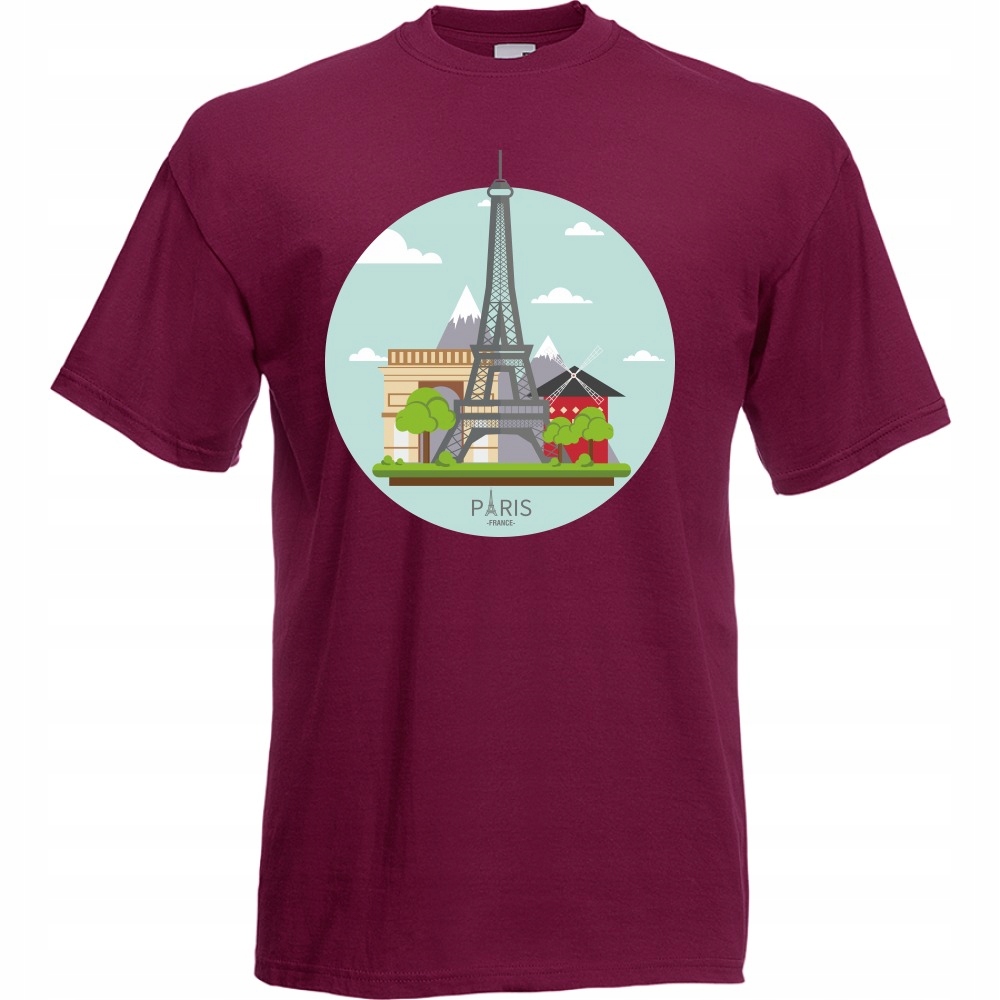 

Koszulka Paris Paryż Francja M burgund