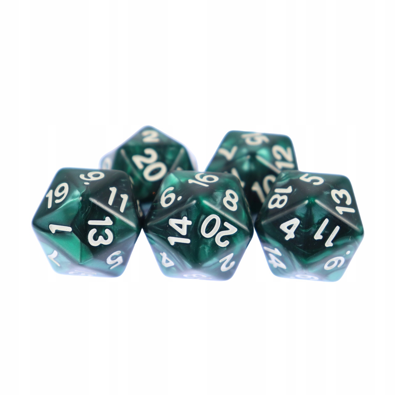 ZESTAW 5 KOSTEK K20 RPG TOKSYCZNA MGŁA KOŚĆ DWUDZIESTOŚCIENNA Producent RGFK
