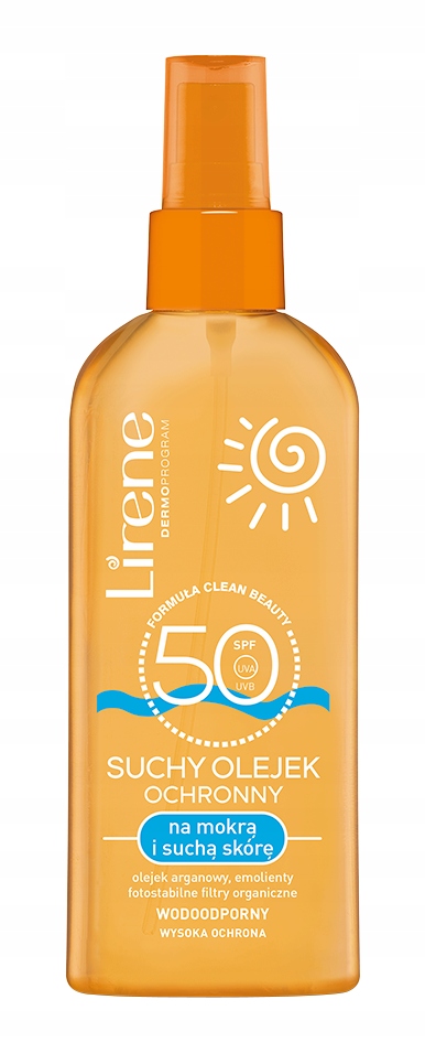 

Suchy olejek ochronny na mokrą i suchą skórę SPF50