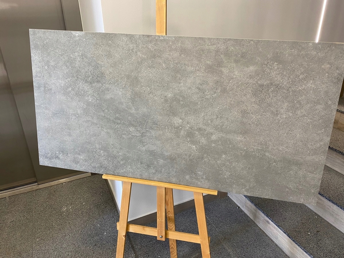 Gres 60x120 Hit beton cement grey Cement Wykończenie matowe