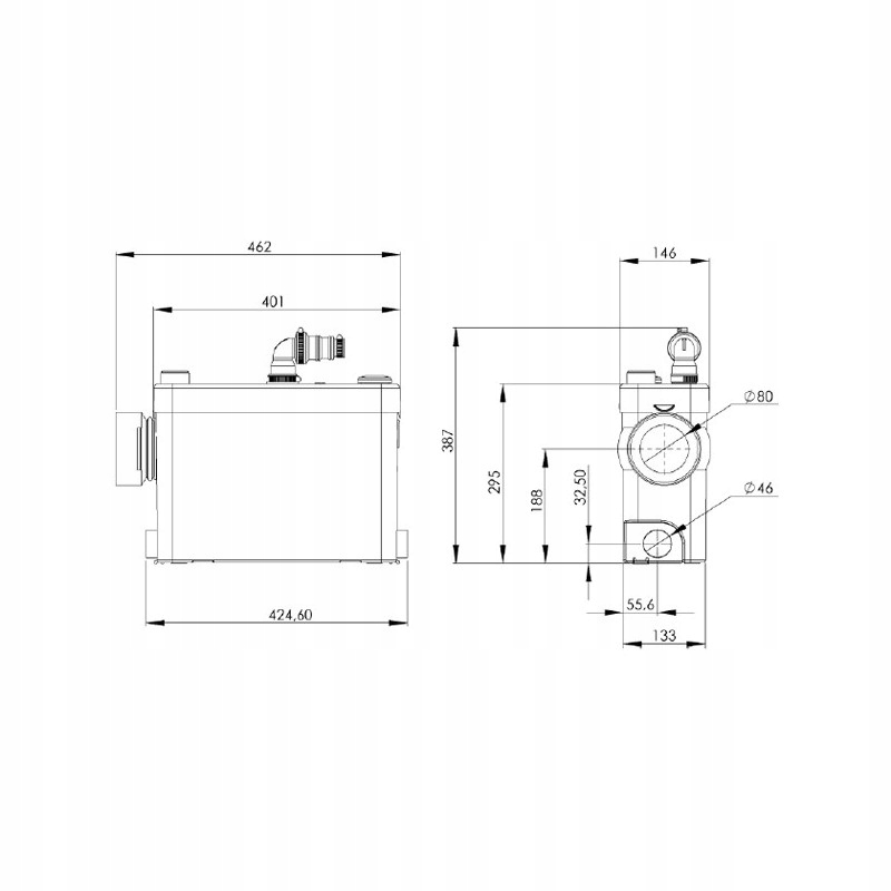 SFA Rozdrabniacz Sanipack silence Kod producenta PA2STD