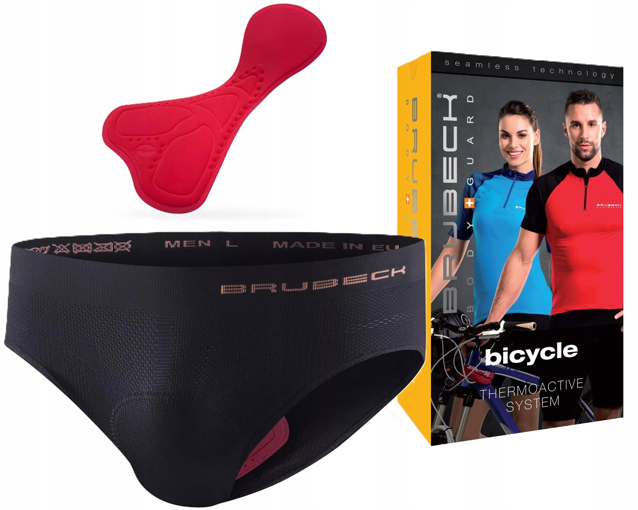 MAJTKI ROWEROWE Z NIEWIDOCZNĄ CIENKĄ WKŁADKĄ - XL