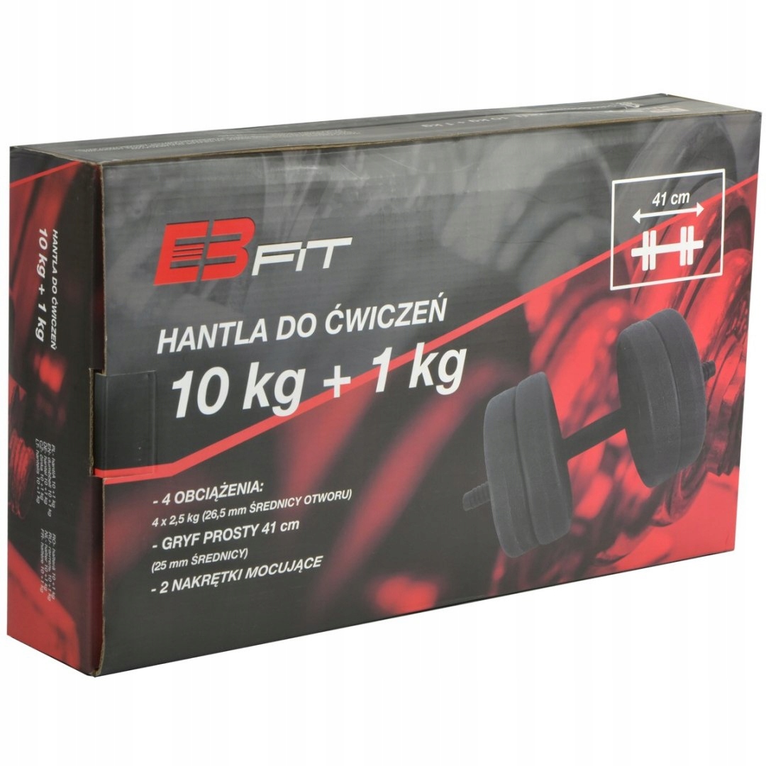 Hantla kompozytowa 11kg (10+1) Eb fit Średnica części chwytnej 25.4 mm