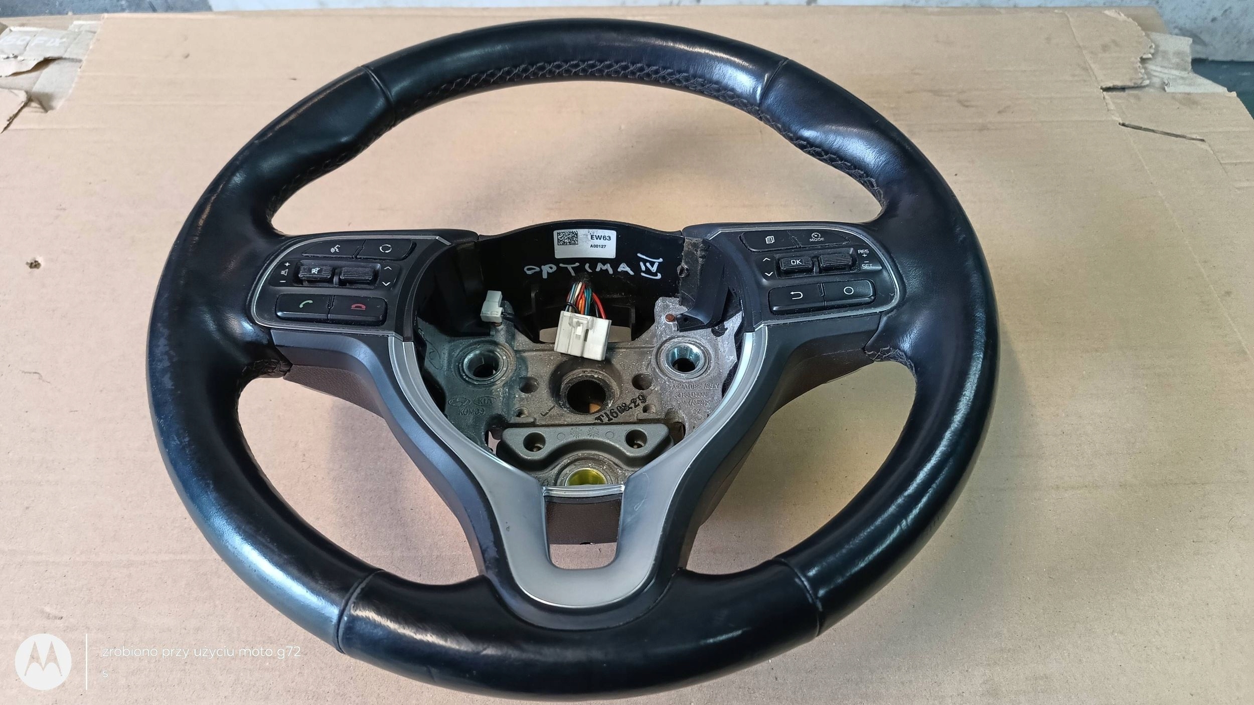 KIA OPTIMA IV 17R lenkrad MULTIFUNKCJA Leder 56110-D4630
