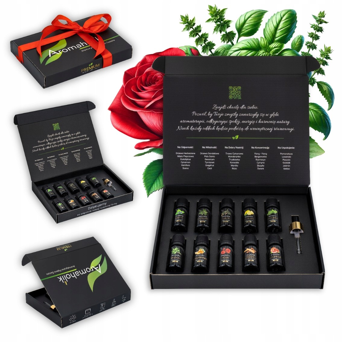 Naturalne Olejki Eteryczne Mocne Zestaw Zapachowy Aromaholik 10szt