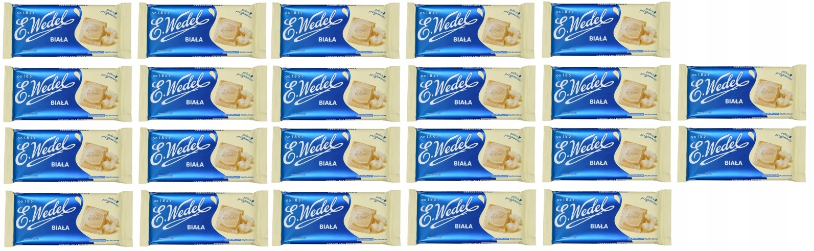 Levně 22x 80g Wedel bílá Čokoláda v krabičce