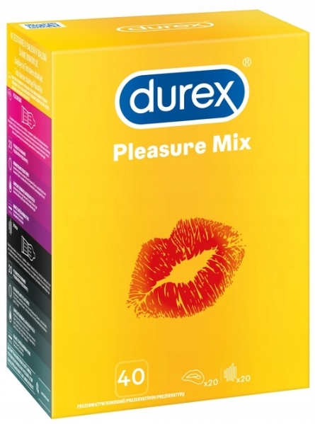 

Durex prezerwatywy Pleasure Mix stymulujące 40 szt