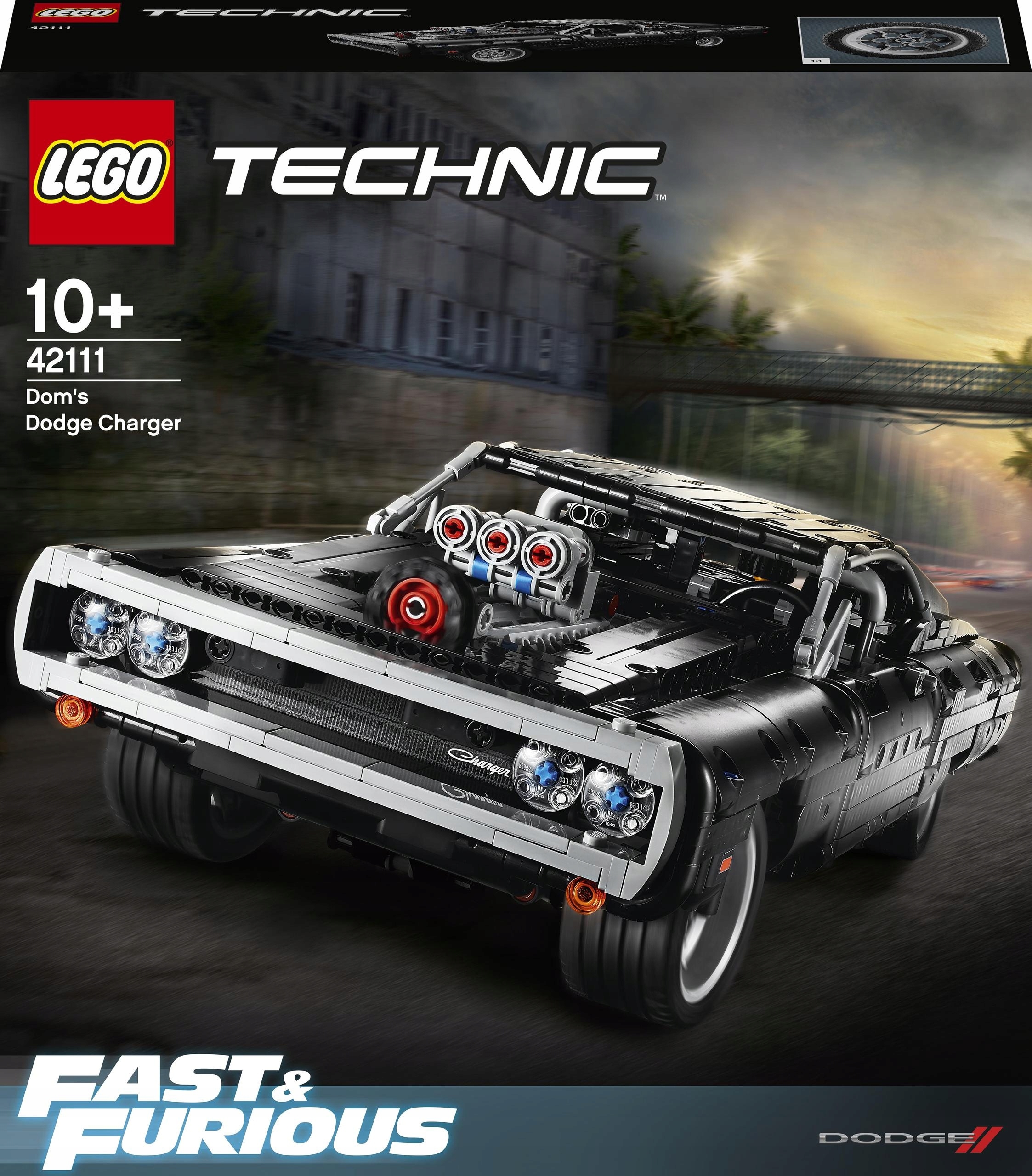 LEGO TECHNIC DOM'S DODGE CHARGER ZESTAW 42111 Marka LEGO