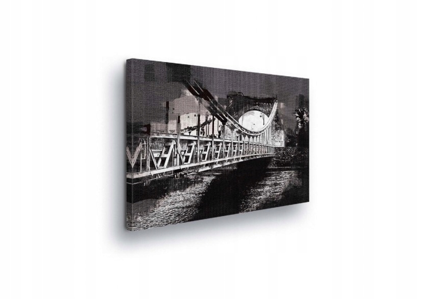 Obraz 100x75 Most v perspektivě – monochromatická architektura pro loft