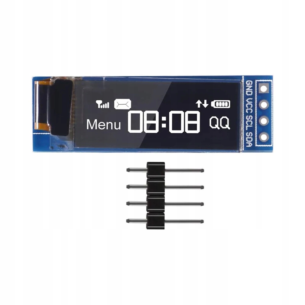 Wyświetlacz OLED 0.91 i2c BIAŁY n/s