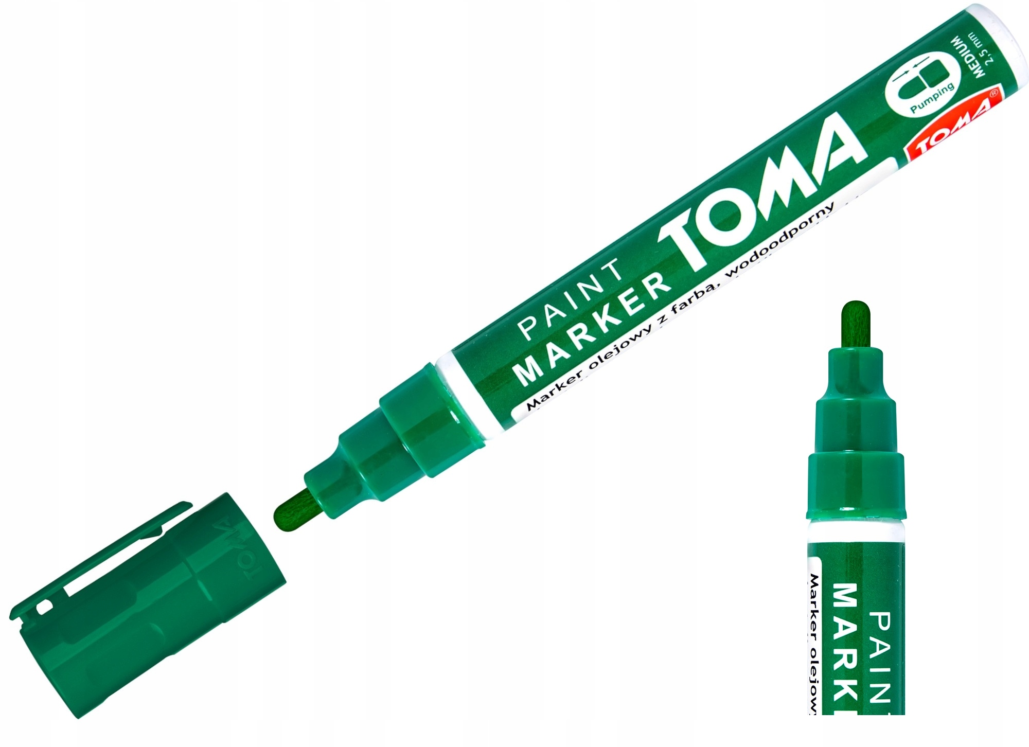 Marker olejowy olejny TOMA TO-440 2,5mm Zielony