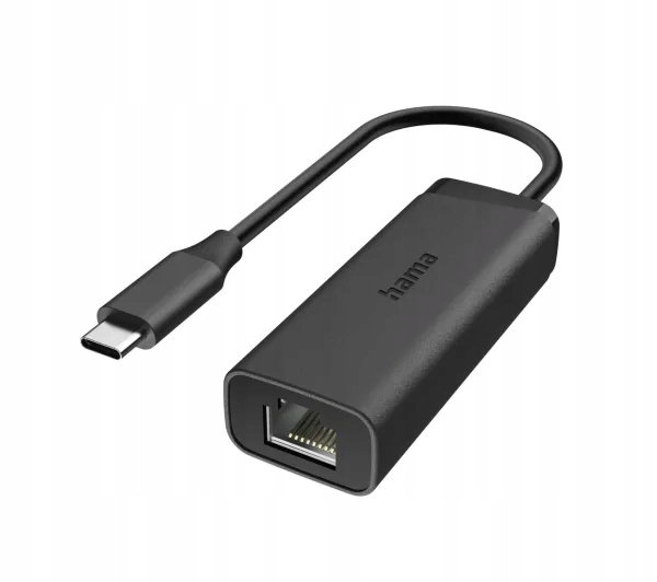 Hama adapter USB-C - RJ45/LAN 2.5 Gbps przejściówka ethernet Internet