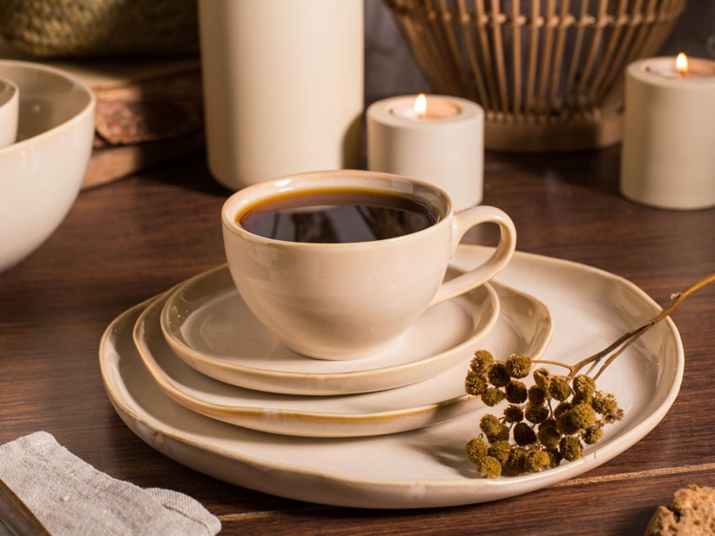 TALERZ PŁYTKI REACTIVE SAND TALERZE OBIADOWE BOHO Marka Altom Design