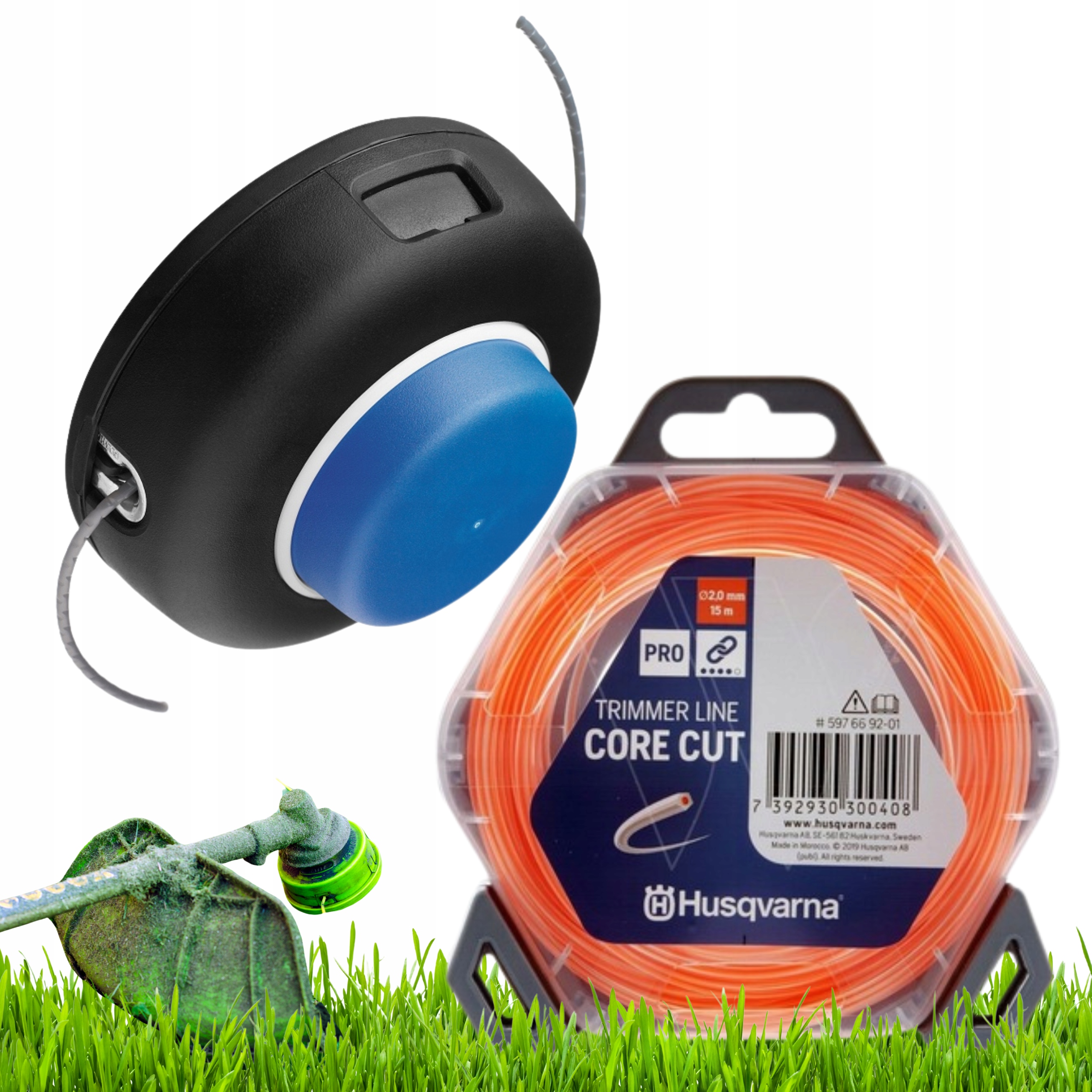 Głowica Tnąca T55X M12 Żyłka Core Cut 2,0mm15 m Husqvarna Premium Ogrinal