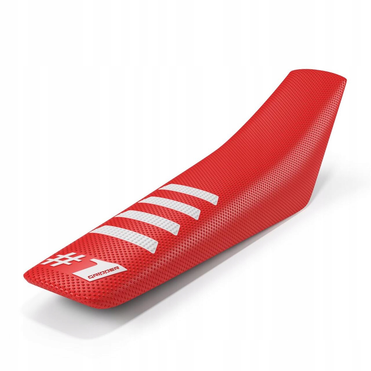 Poťah sedadla OneGripper Ribbed červený/biely