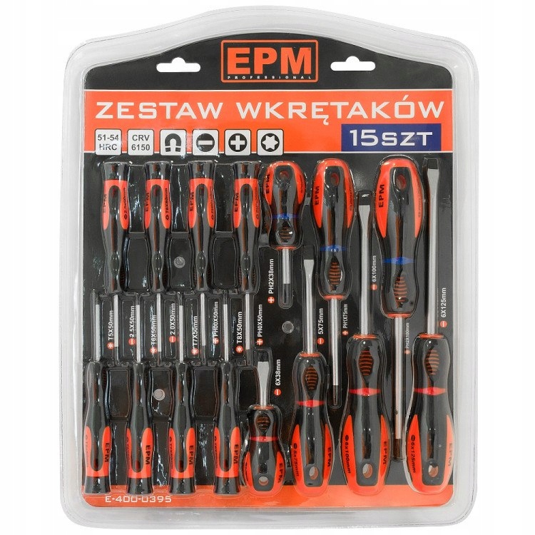 

Epm Zestaw Wkrętaków ŚRUBOKRĘTÓW15SZT Pła Krz Pre