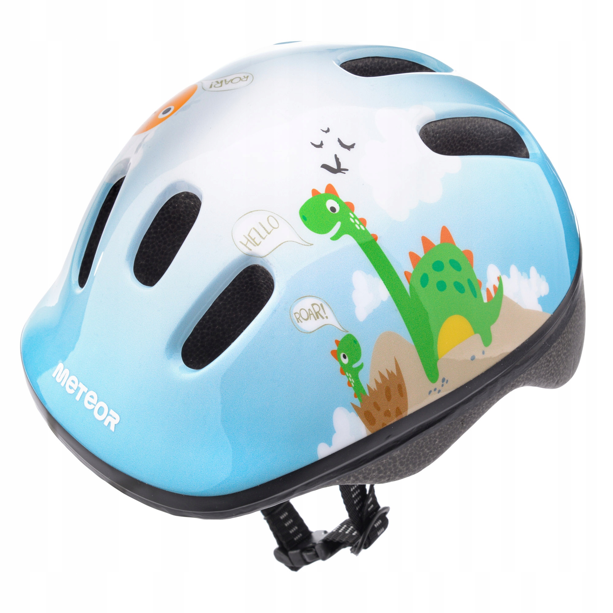 Kask Rowerowy Regulowany Dziecięcy Dla Dzieci Meteor MV6-2 S 48-52 Dino