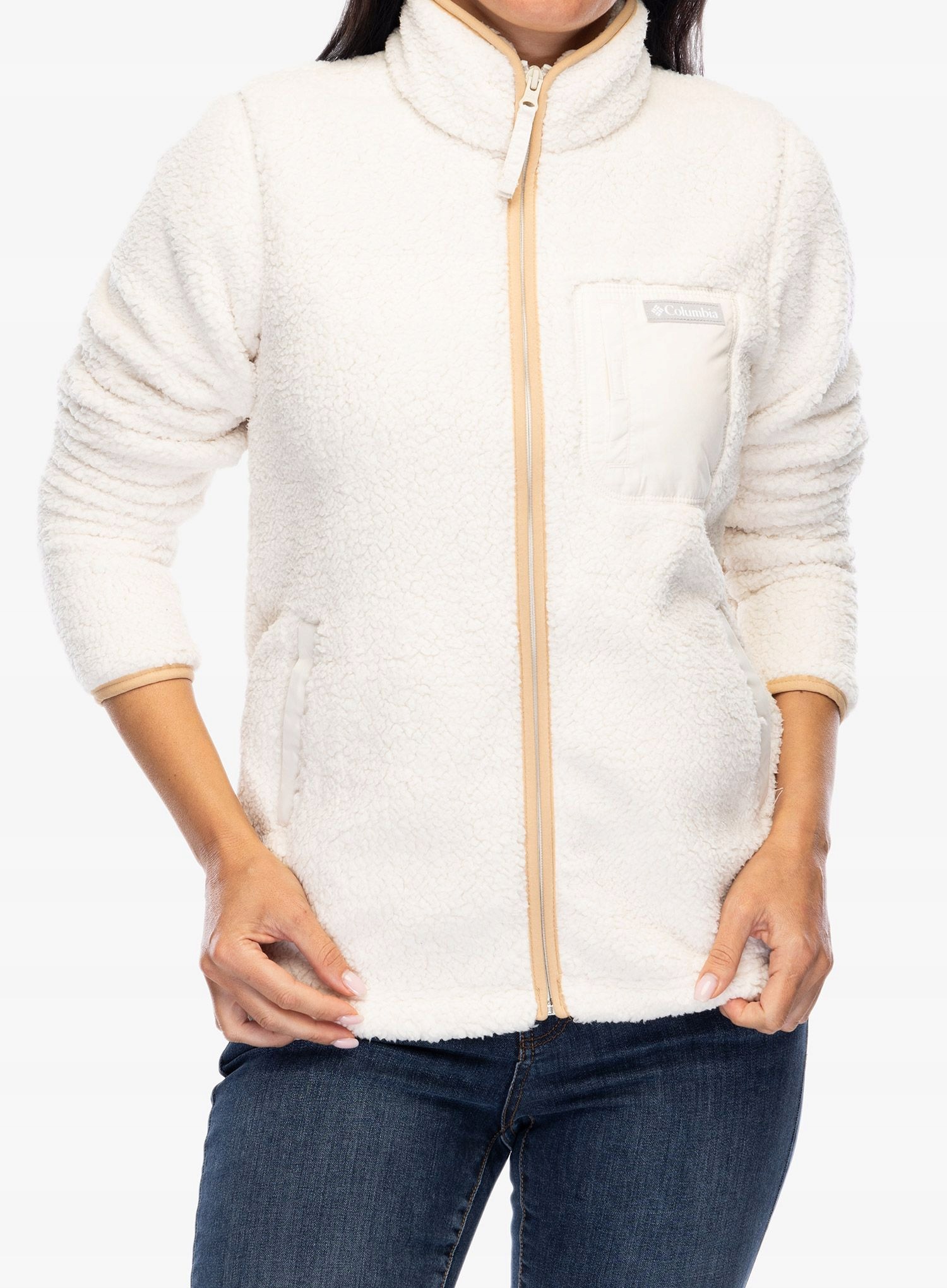 Polar damski Columbia West Bend Full Zip II chalk L