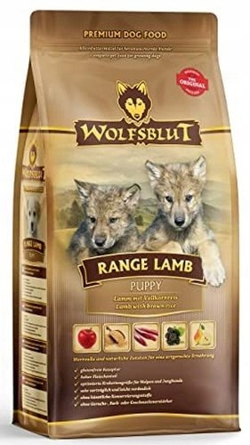 Levně Krmivo pro štěňata s vysokým obsahem masa Wolfsblut Jehněčí a rýže 12,5 kg