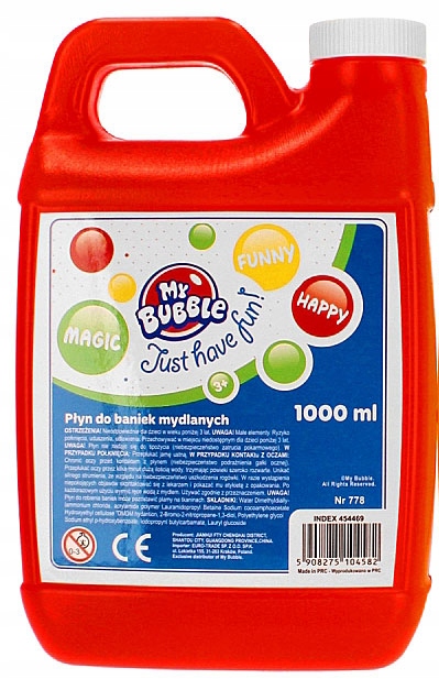 

Płyn Do Dużych Baniek Bańki Mydlane 1000ml