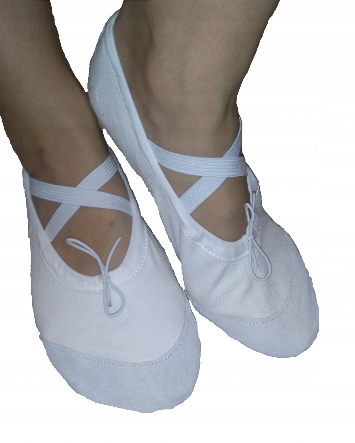 

Baletki Tradycyjne do tańca balet rytmika 35 białe