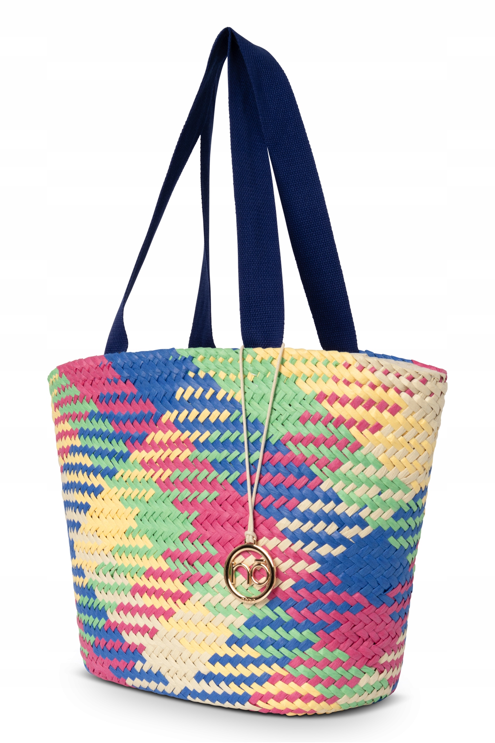 Torba plażowa NOBO w kratkę multikolorowa Stan opakowania oryginalne