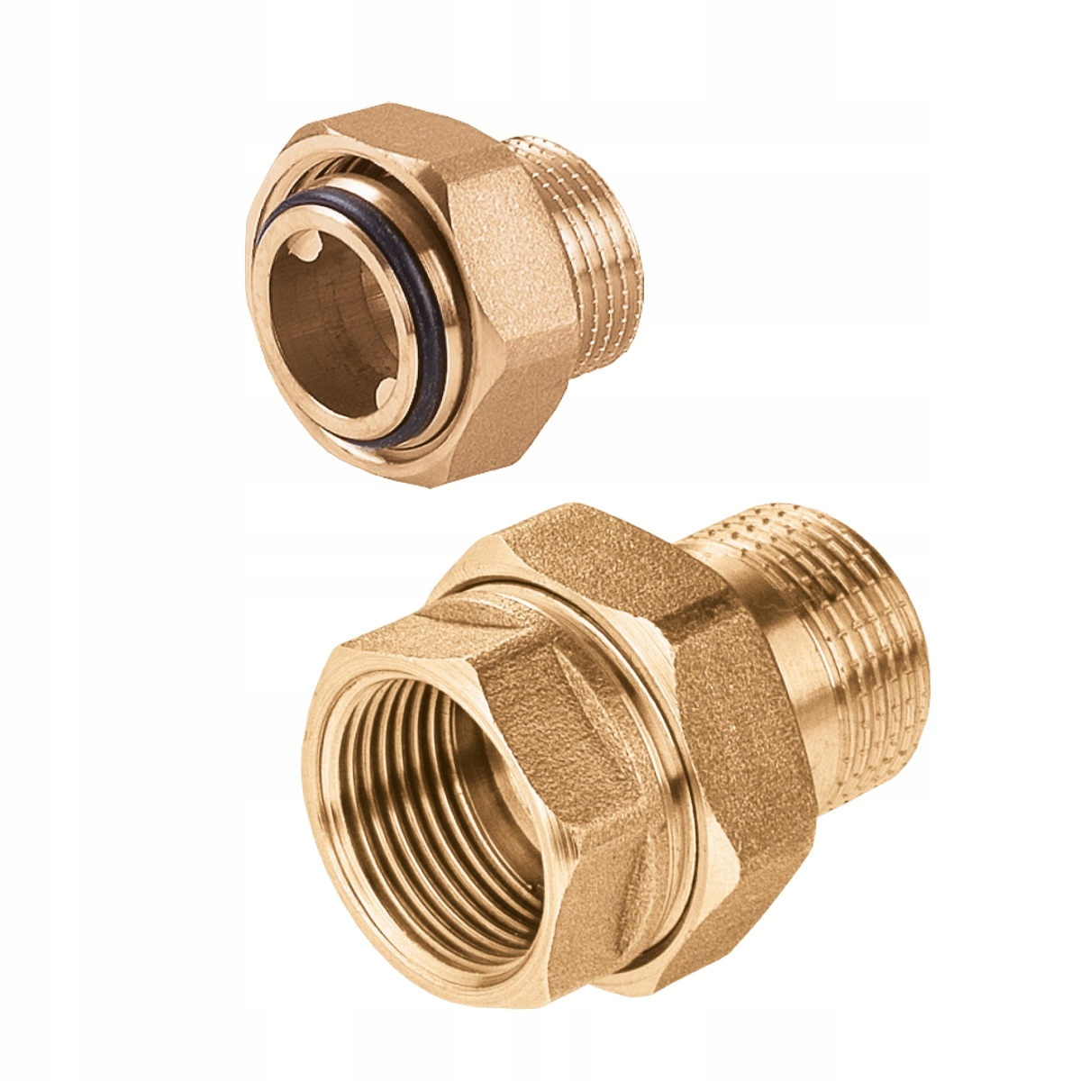 

Mosiężny Śrubunek Prosty 1/2'' Oring Mocny DN15